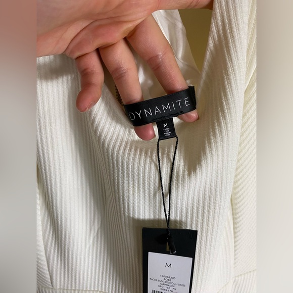 Dynamite Robe RACER BACK BODYCON DRESS
MARSHMALLOW - Picture 3 of 5